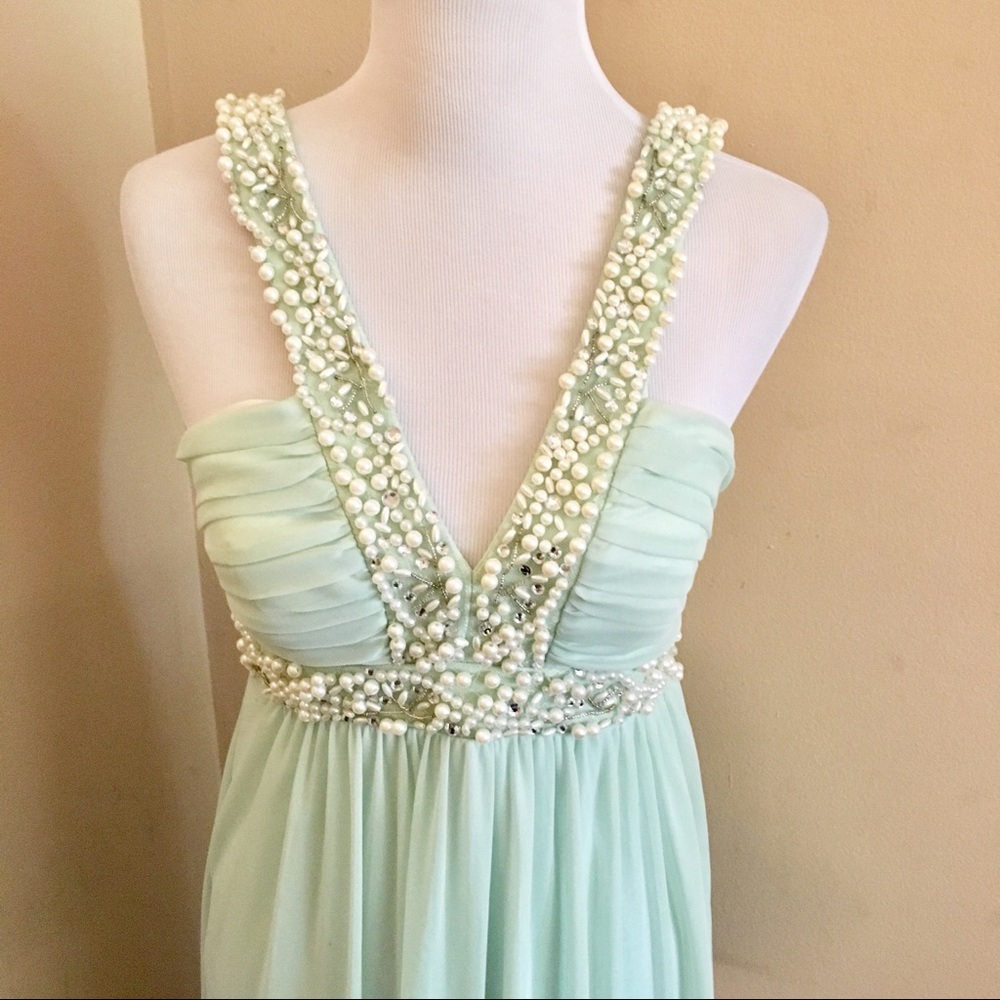 Mint Green Prom Dress